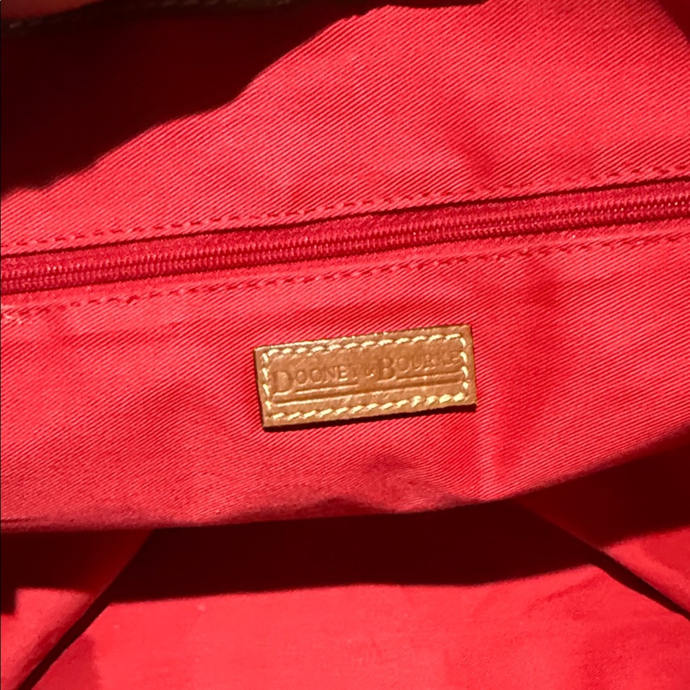Dooney & Bourke Mustard Yellow Tote with Brown Accents - Picture 8 of 11